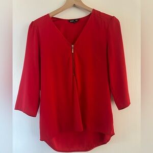 Beautiful Red Express Blouse - Size small